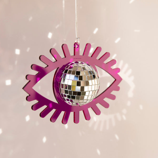 MINI Purple Eye Disco Ball