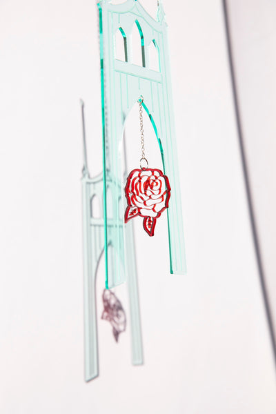Acrylic Suncatcher - St. Johns Cathedral Bridge with Golden Hearts Club