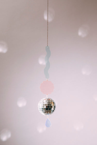 Disco Acrylic Suncatcher Strand - Wiggle Puff Drop