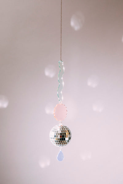 Disco Acrylic Suncatcher Strand - Wiggle Puff Drop
