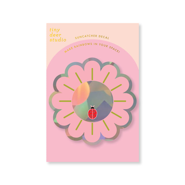 Sun Catcher Decal - Ladybug Daisy