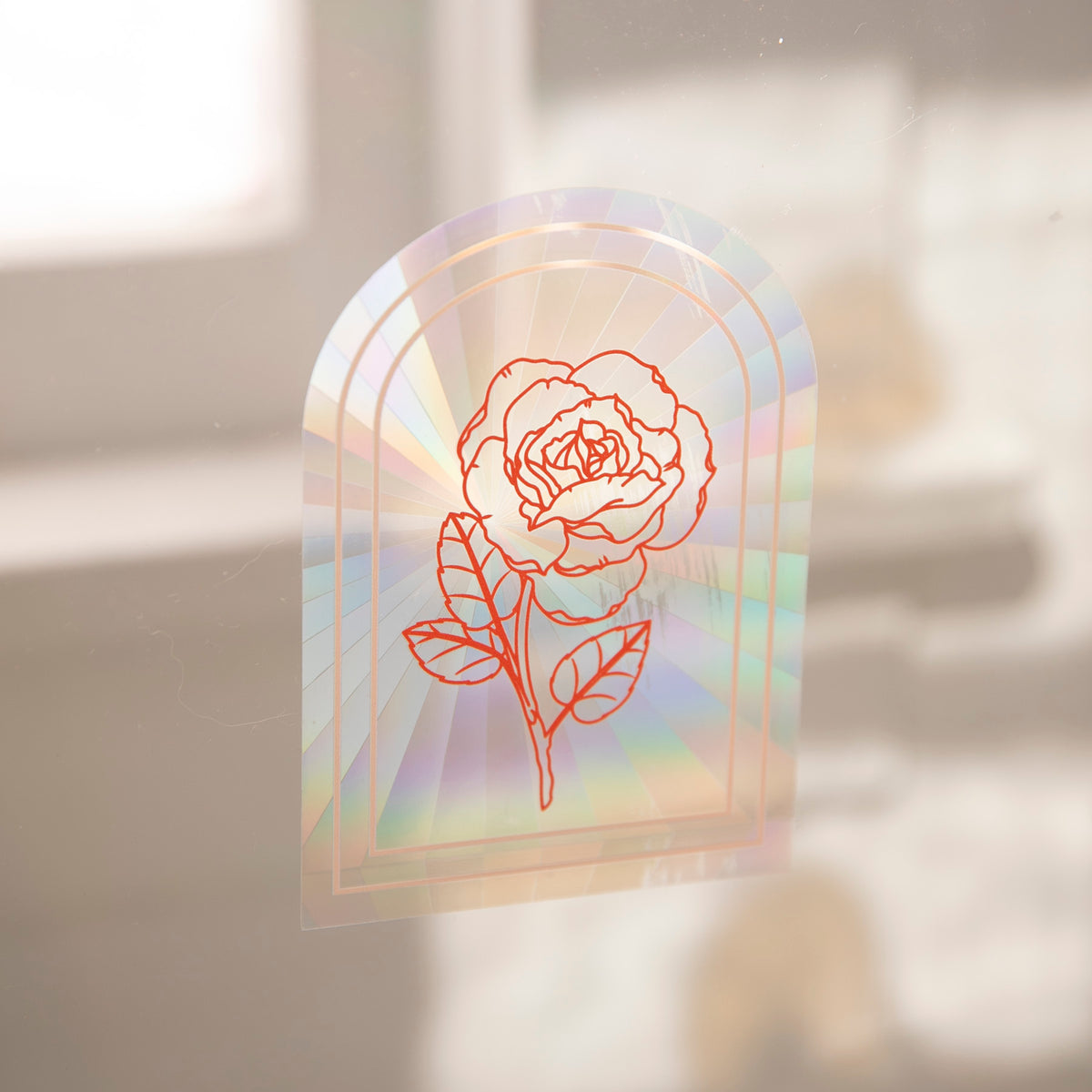 The Rosy Redhead  SUNCATCHER DECAL: Your Time To Shine