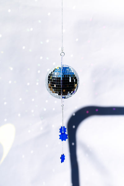 Iridescent Crescent Moon Disco Ball