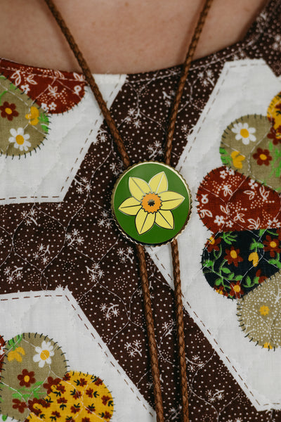 Daffodil Bolo Tie