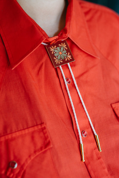 Mexican Tile Bolo Tie with Marisol Ortega