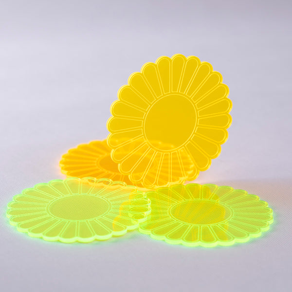 Acrylic Coasters - Daisy
