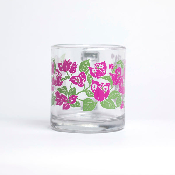 Glass Mug - Bougainvillea