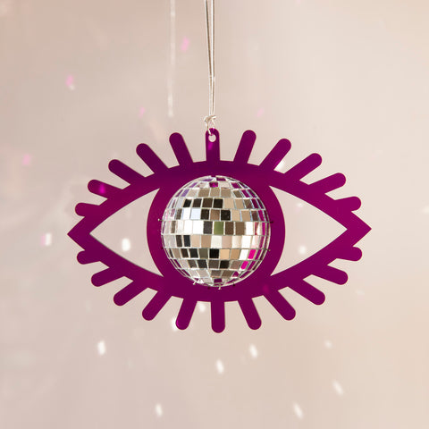 MINI Purple Eye Disco Ball