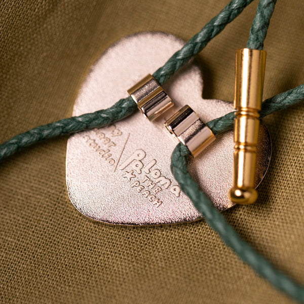 Pigeon Bolo Tie with Paloma the Peach