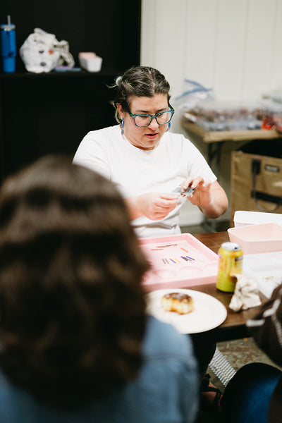 Charm Party at Second Shapes Bookstore