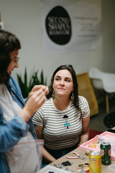 Charm Party at Second Shapes Bookstore