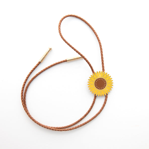 Sunflower Bolo Tie