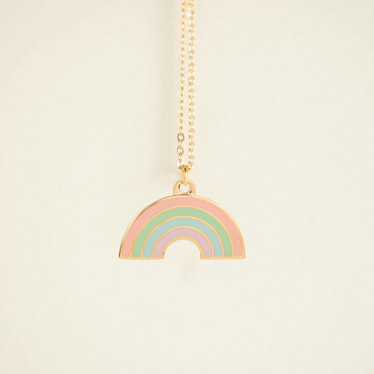 Tiny Charm Necklaces - Pastel Rainbow