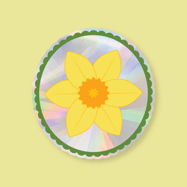 Sun Catcher Decal - Daffodil