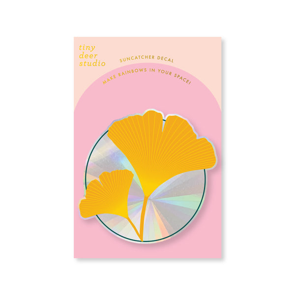 Sun Catcher Decal - Ginkgo