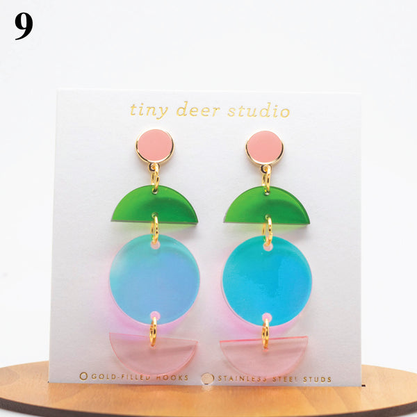 Acrylic Earrings - One of a Kind