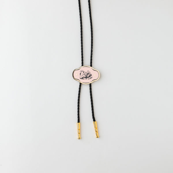 Swan Bolo Tie with Bird World