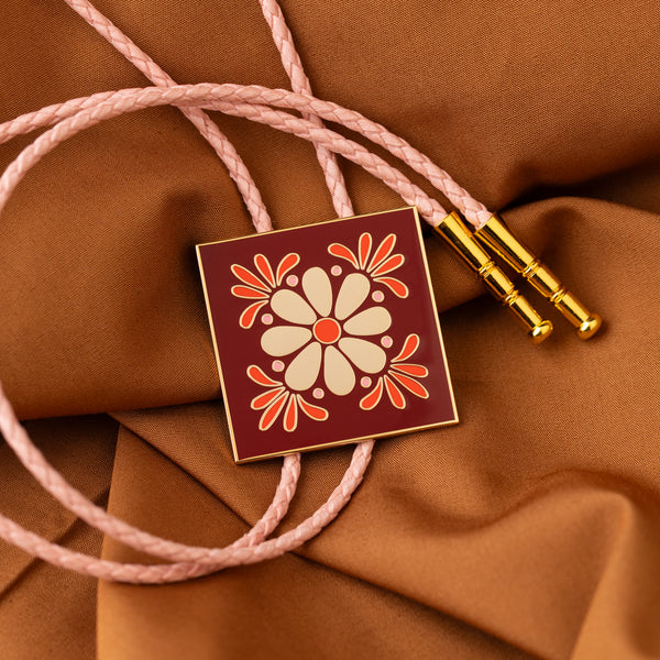 Mexican Tile Bolo Tie with Marisol Ortega