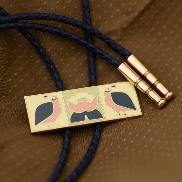 California Quail Bolo Tie with Orlie K.