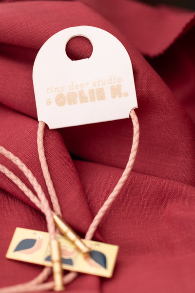 California Quail Bolo Tie with Orlie K.
