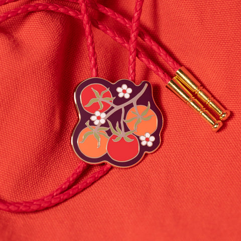 Tomato Bolo Tie with Crush