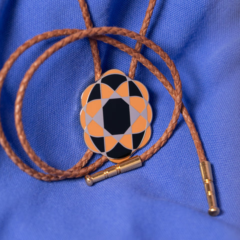 Quilt Cameo Bolo Tie