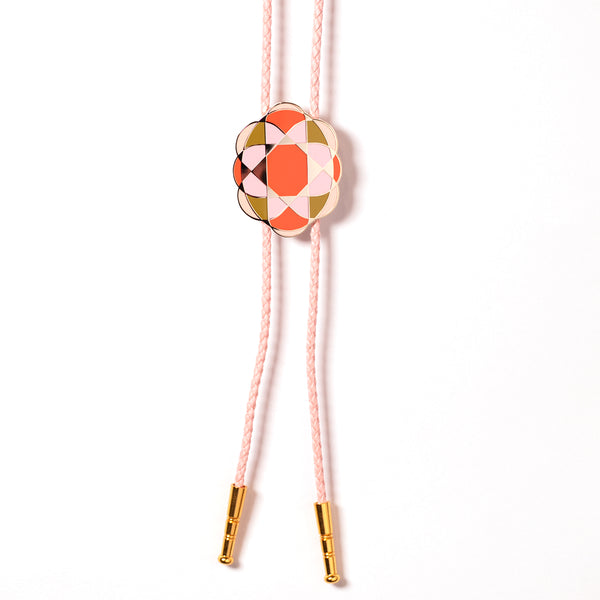 Quilt Cameo Bolo Tie