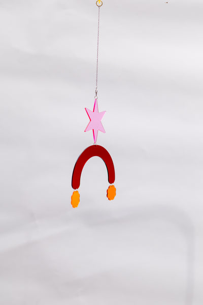 Starry Arch Puff Acrylic Suncatcher
