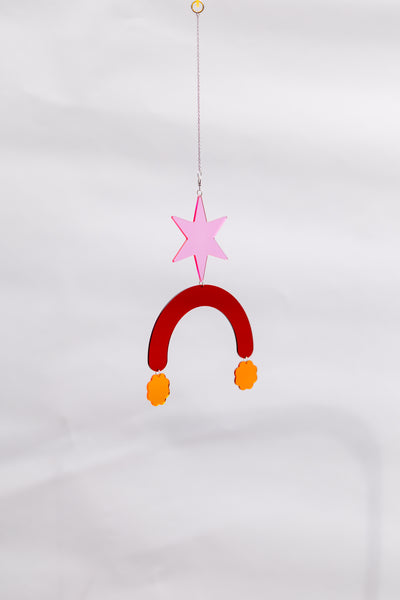 Starry Arch Puff Acrylic Suncatcher