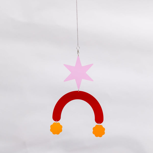 Starry Arch Puff Acrylic Suncatcher