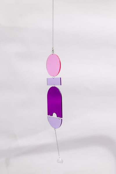 Geometric Stack Crystal Suncatcher