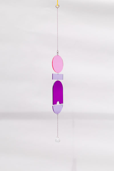 Geometric Stack Crystal Suncatcher