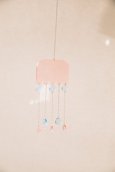 Acrylic Suncatcher - Pastel Scallop Drops