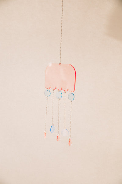Acrylic Suncatcher - Pastel Scallop Drops
