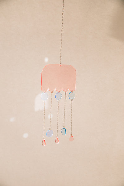 Acrylic Suncatcher - Pastel Scallop Drops