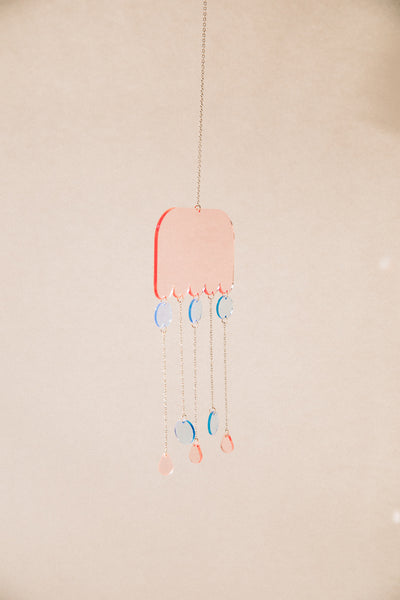 Acrylic Suncatcher - Pastel Scallop Drops