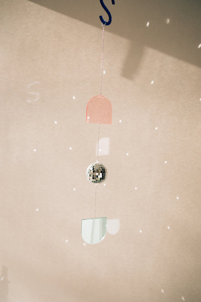 Disco Acrylic Suncatcher Strand - Double Arch