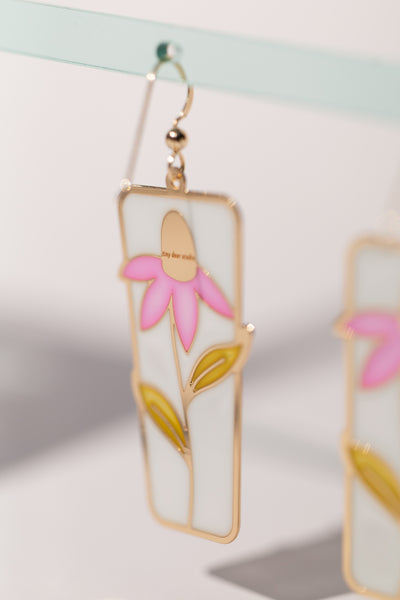 Echinacea Translucent Earrings
