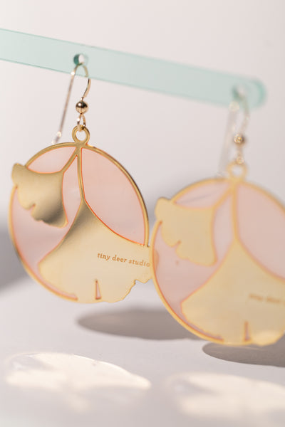 Ginkgo Translucent Earrings