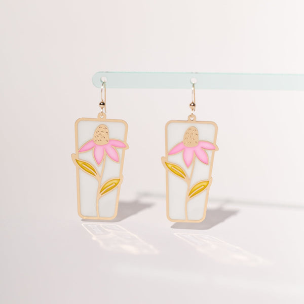 Echinacea Translucent Earrings