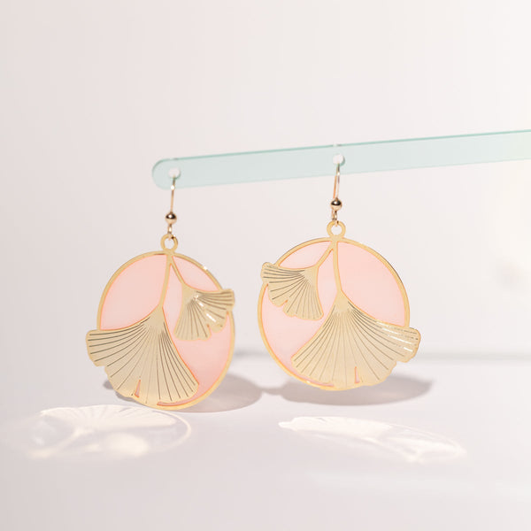 Ginkgo Translucent Earrings