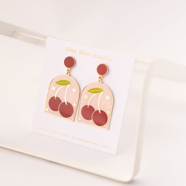 Cherry Arch Earrings