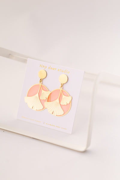 Ginkgo Translucent Earrings