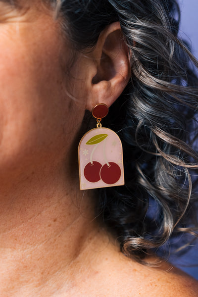 Cherry Arch Earrings