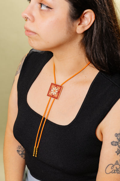 Mexican Tile Bolo Tie with Marisol Ortega