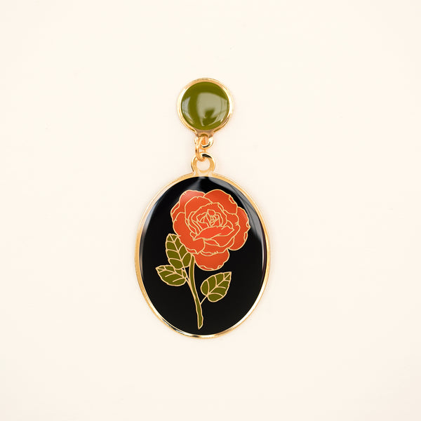 Rose Oval Earrings with Natelle Quek