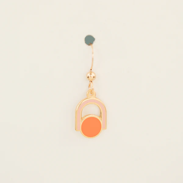 Circle Arch Mini Drop Earrings