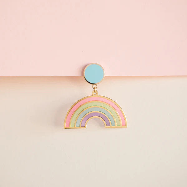 Rainbow Translucent Drop Earrings