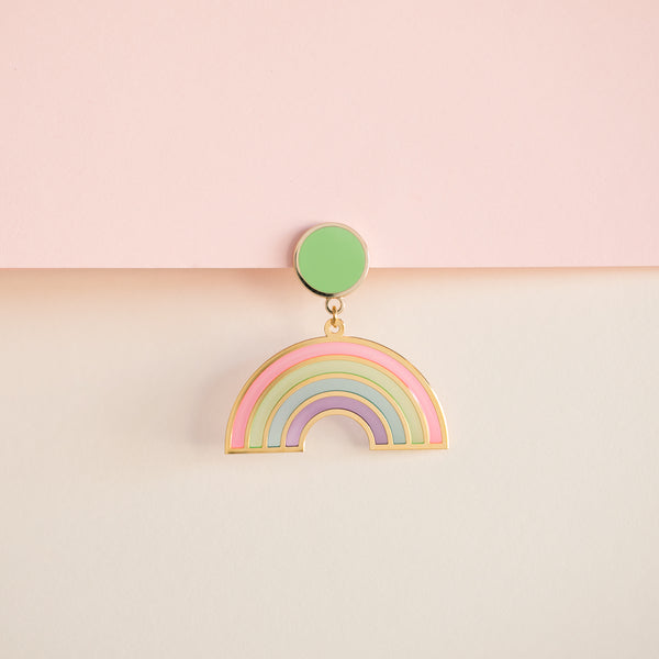 Rainbow Translucent Drop Earrings