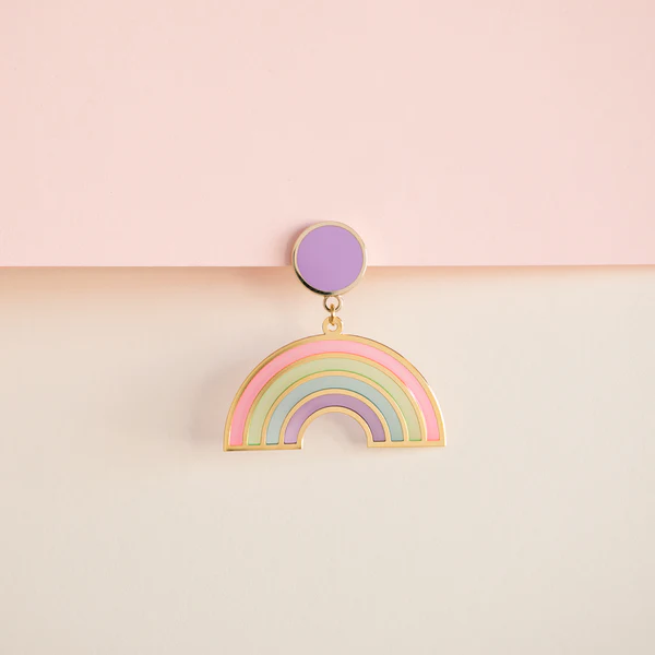 Rainbow Translucent Drop Earrings